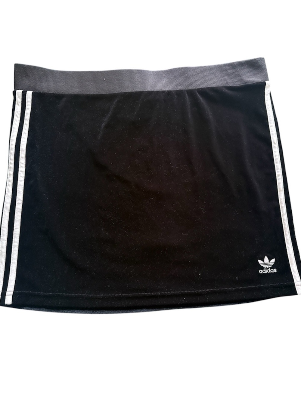 Adidas Adicolor Black Velour Skirt NWOT